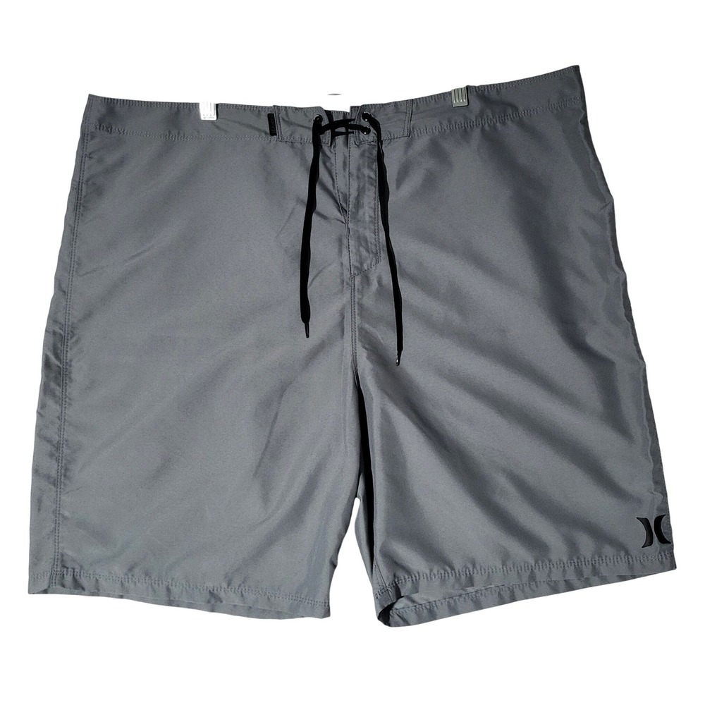 Hurley 4 Way Stretch Board Shorts Mens‎ 42 Gray Drawstring Swim Trunks Shorts